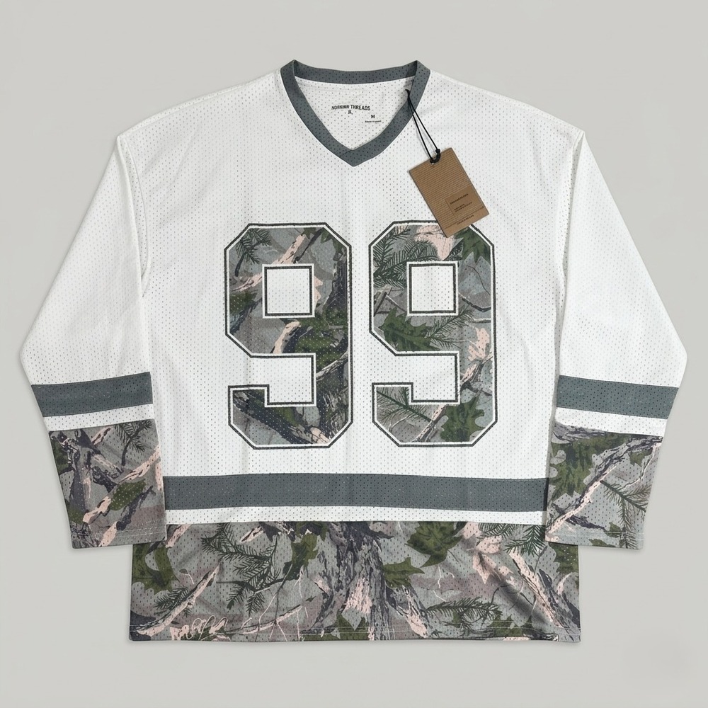 Broken Threads Men's Mesh V-Neck "99" Camo Jersey Size M
